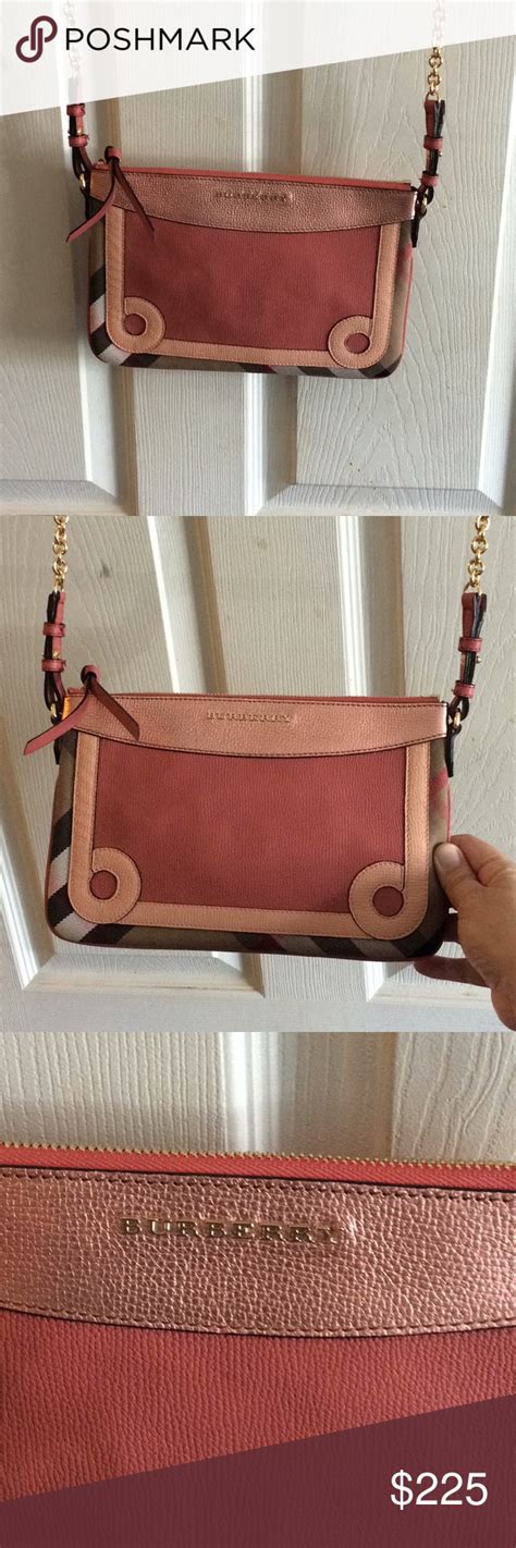 burberry pink crossbody|authentic Burberry crossbody.